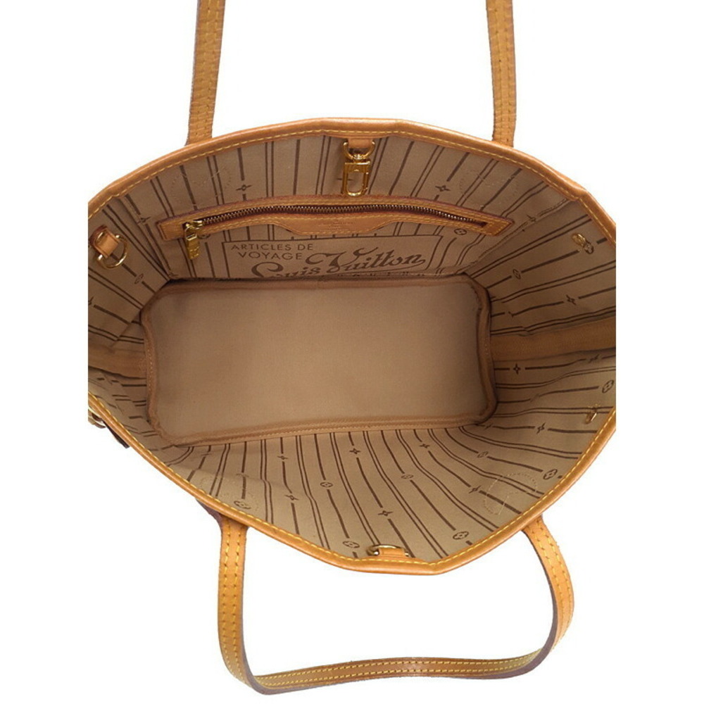 Louis Vuitton Monogram Leather Brown Neverfull Tote Bag - Picture 3 of 8